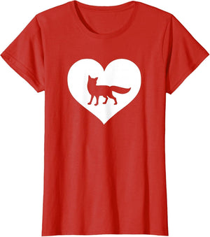 A Cute Purple or Pink Fox , Women, Red, Small