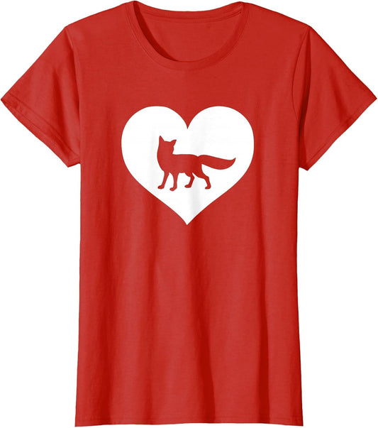 A Cute Purple or Pink Fox , Women, Red, X-Large