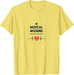 Medical Missions Heart Driven Nurse Design , Men, Lemon Yellow, Large