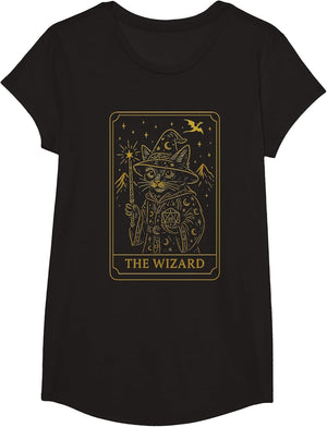 RPG Gamer Wizard D20 Dice Nerdy Geek Cat Men Women Kids