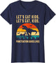 Let's Eat Kids Retro Funny Dinosaur with Punctuation Humor