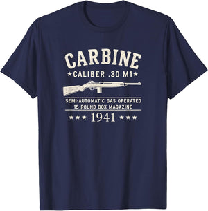 M1 Carbine WWII 1941 Distressed Vintage Graphic