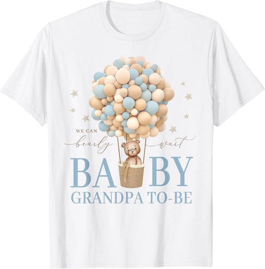 Grandpa We Can Bearly Wait Baby Shower Bear Family Matching
