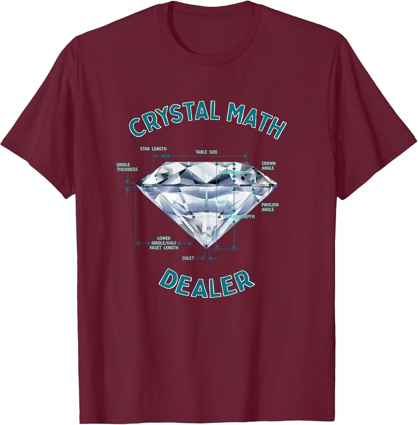 Funny Crystal Math Dealer - Gemologist Diamond Jeweler Humor