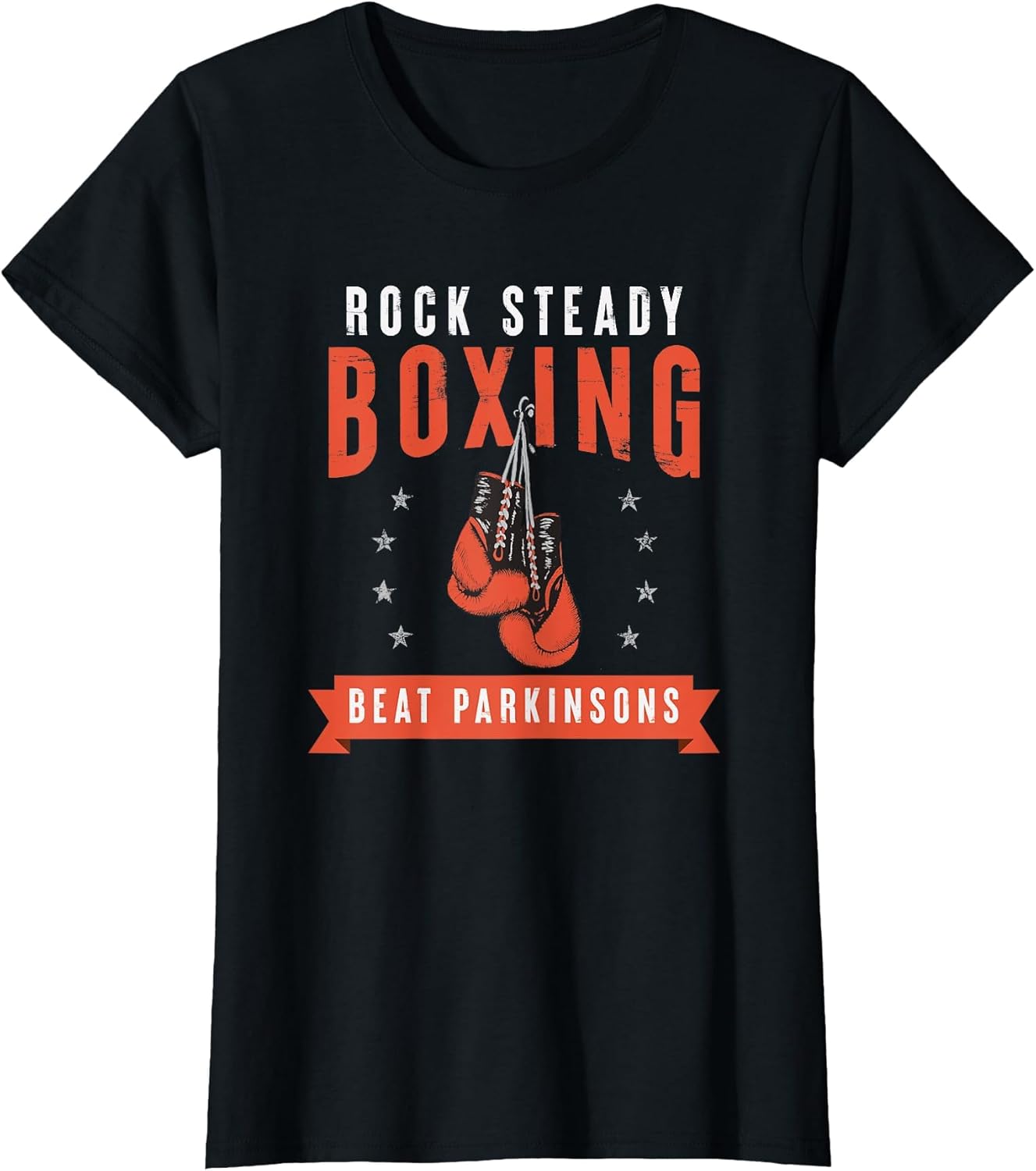Rock Steady Boxing Beat Parkinson's Gloves and Stars