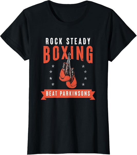 Rock Steady Boxing Beat Parkinson's Gloves and Stars