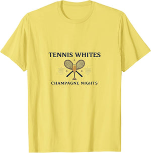 Tennis Whites Champagne Nights Preppy Design