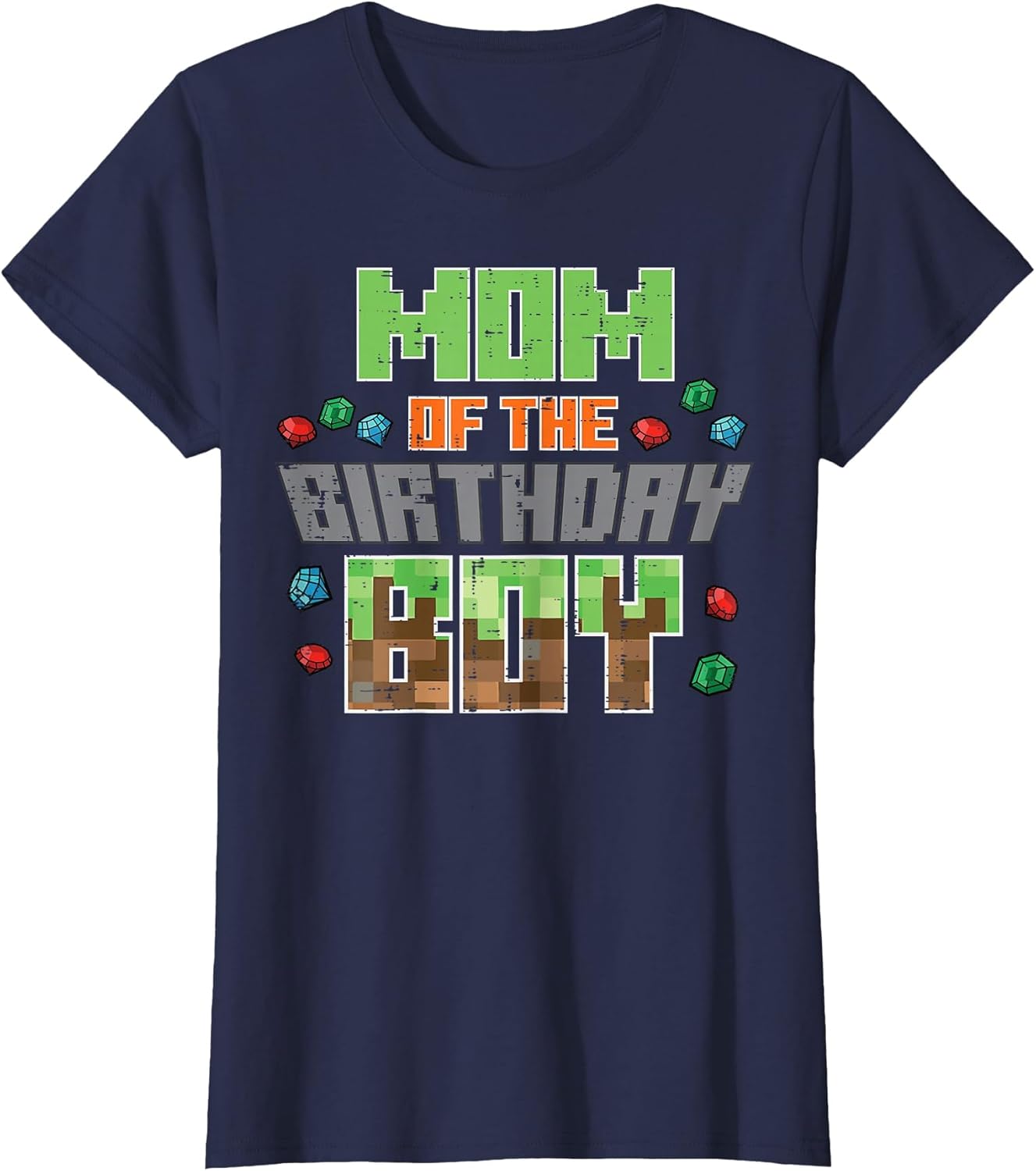 Mom of Birthday Boy Pixel Gaming Bday Party Women
