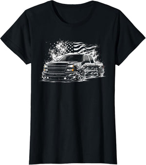 Cateye Silverado Truck 2003-2006 Crew Cab Patriotic Flames