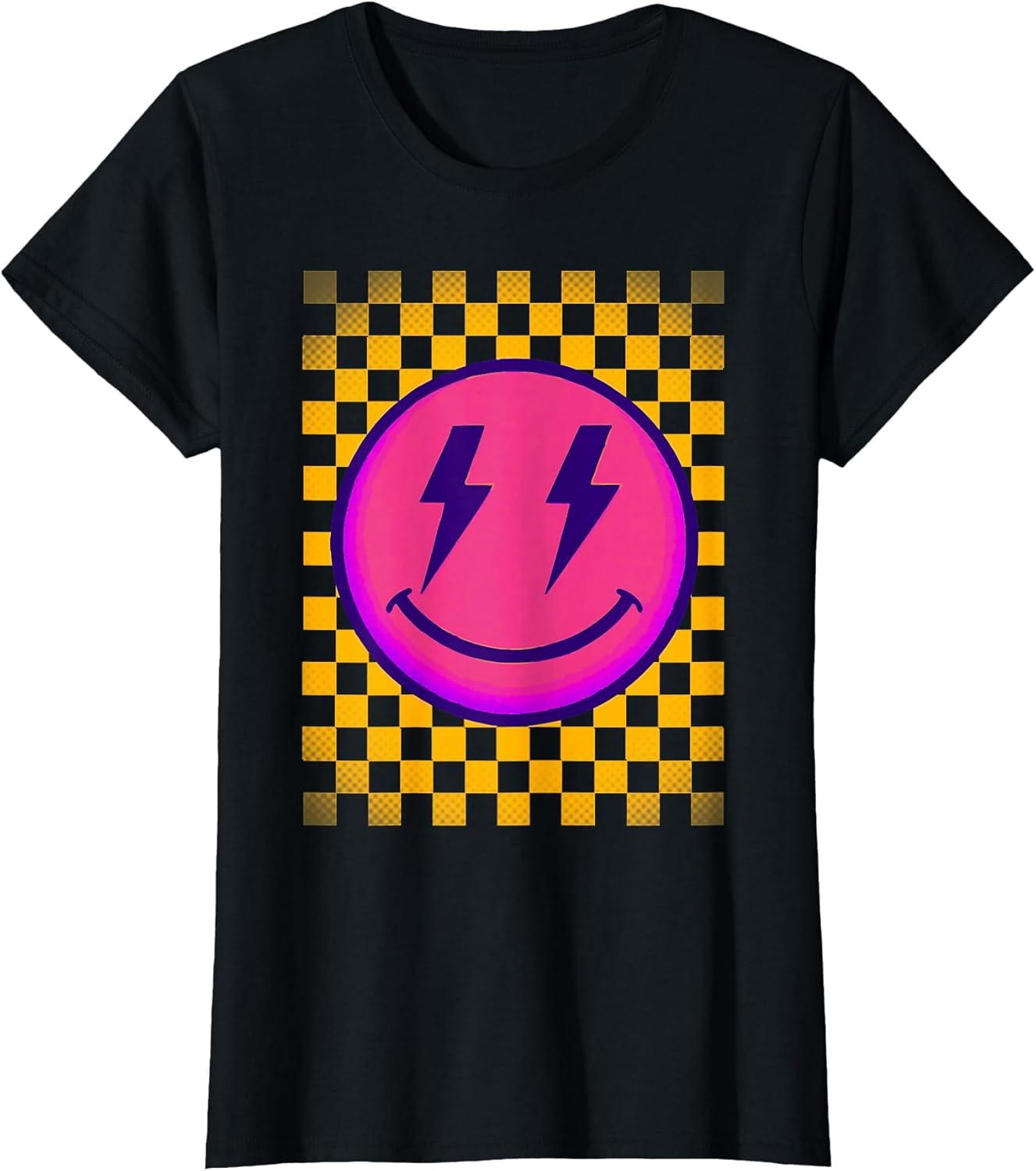 Cute Smile Face Checker Board Happy Vibe