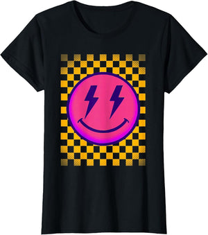 Cute Smile Face Checker Board Happy Vibe