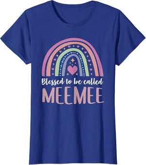 Meemee Shirt Grandma Women Mothers Day Blessed Meemee