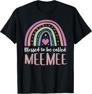 Meemee Shirt Grandma Women Mothers Day Blessed Meemee