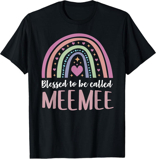 Meemee Shirt Grandma Women Mothers Day Blessed Meemee