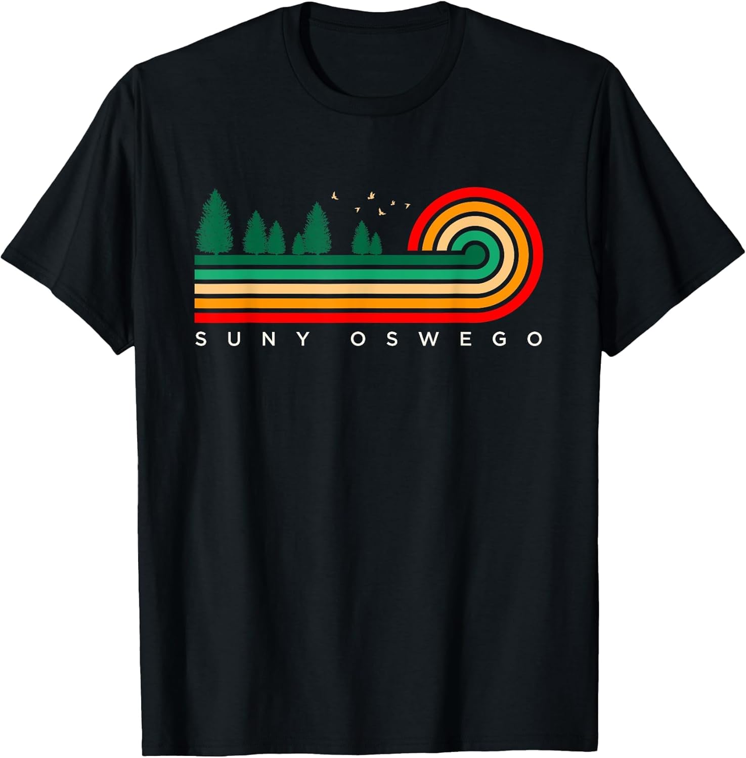 Evergreen Vintage Stripes SUNY Oswego, New York
