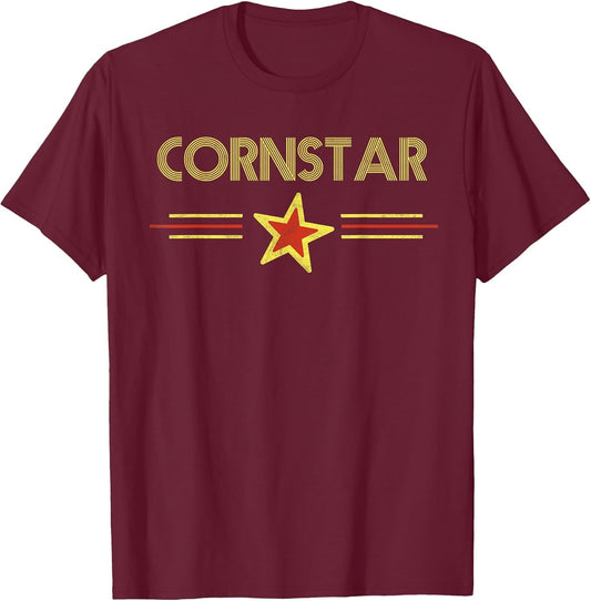 Corn Star - Retro 80s Cornhole Team Funny Vintage Graphic