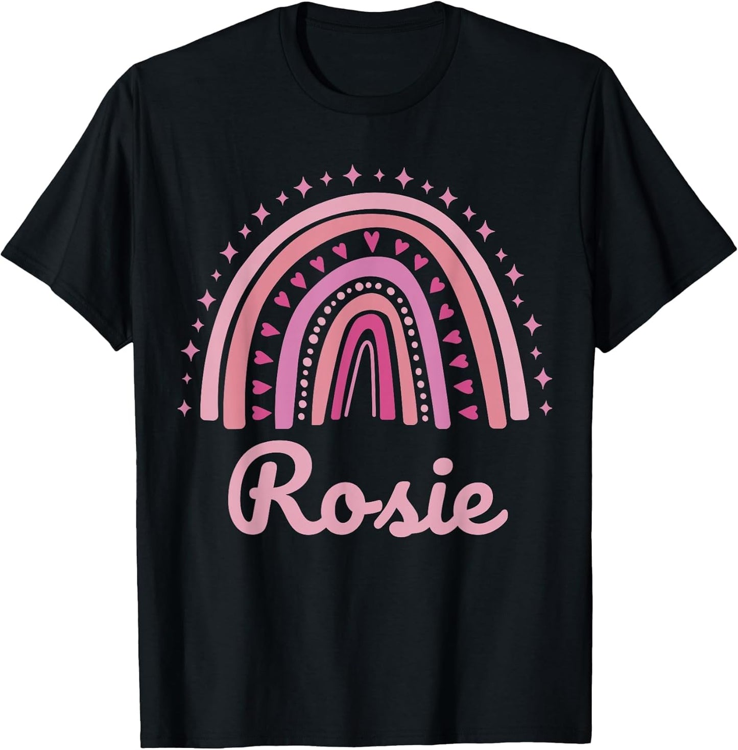 Rosie Name Personalized Funny Women Pink Rainbow Rosie