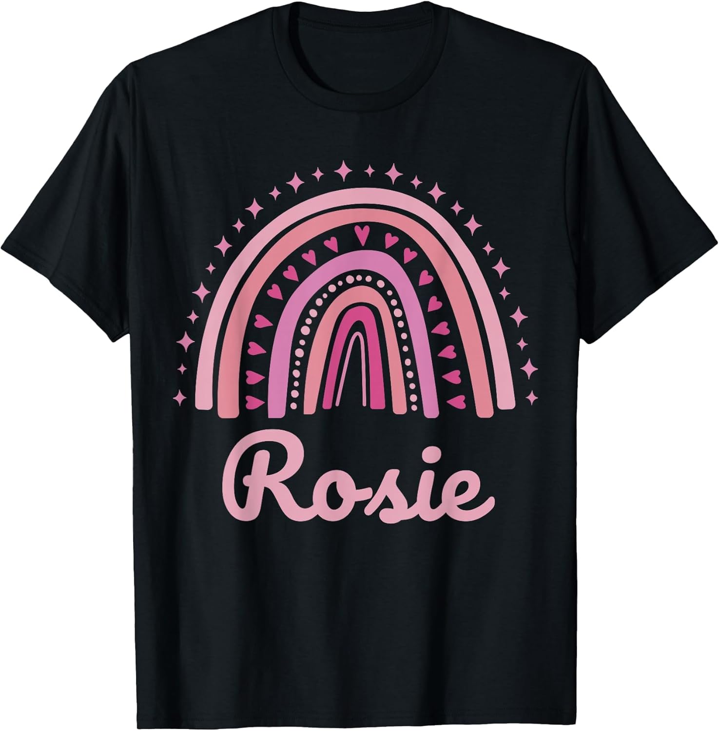 Rosie Name Personalized Funny Women Pink Rainbow Rosie