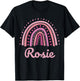 Rosie Name Personalized Funny Women Pink Rainbow Rosie