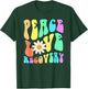 Groovy Peace Love Recovery Celebrate Sober I'm Clean AA NA , Men, Dark Green, X-Large