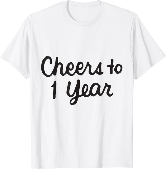 Cheers to 1 Year First Paper Wedding Anniversary Party