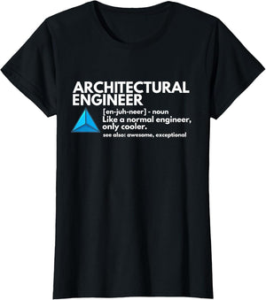Architectural Engineer Definition Funny Engineering T Shirt