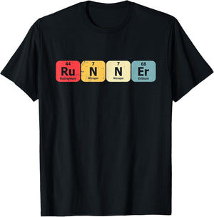 Periodic Table Runner Marathon Running Funny Chemistry Pun
