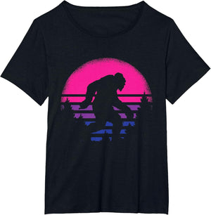 Bigfoot LGBT-Q Retro Sasquatch Bi-Sexual Pride Flag Ally