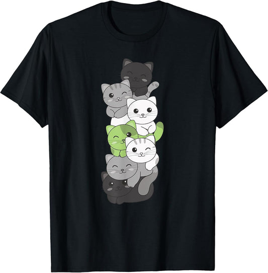 Agender Flag Non Binary Pride LGBTQ Cats Cute Agender cat