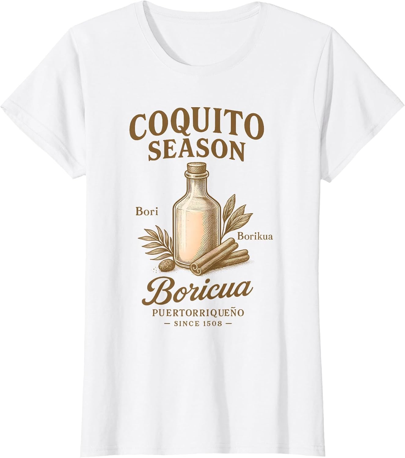 Puerto Rican Flag Boricua Taino Funny Puerto Rico Coquito
