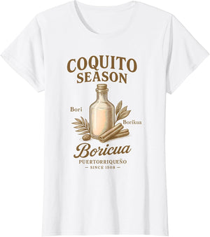 Puerto Rican Flag Boricua Taino Funny Puerto Rico Coquito