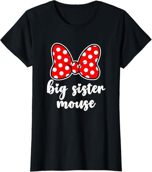Kids Big Sister Mouse Bow Family Vacation - Youth, Toddler