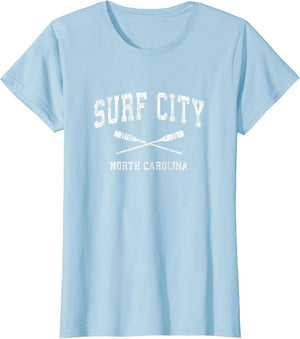 Surf City North Carolina Vintage Nautical Paddles Sports Oar