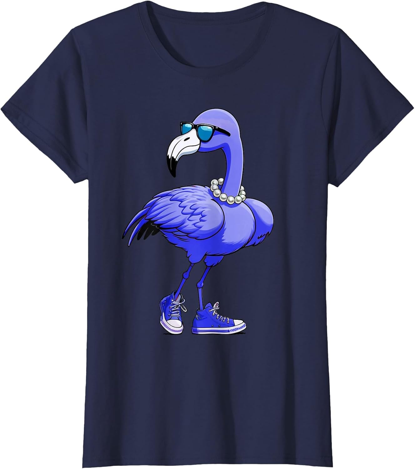 Blue Flamingo Pearls Comma La Kamala Harris 2024