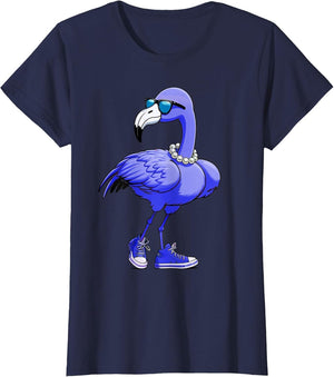 Blue Flamingo Pearls Comma La Kamala Harris 2024