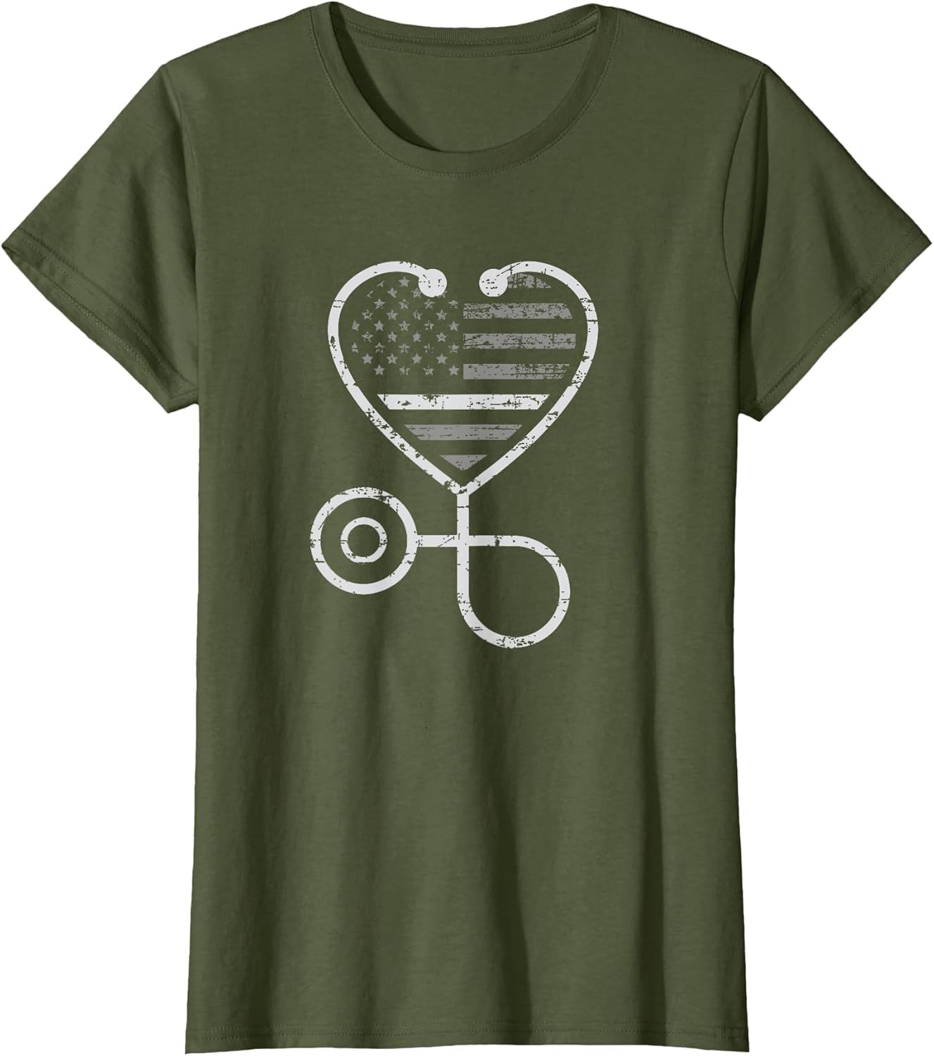 Corrections Nurse Thin Grey Line Heart Flag