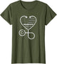 Corrections Nurse Thin Grey Line Heart Flag