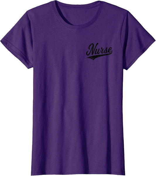 Nurse RN Varsity Script Classic Sports Jersey Style