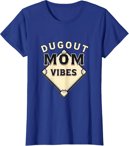 Dugout Mom Vibes Baseball Mom Design