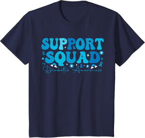 Support Squad Diabetes Awareness Groovy Diabetic Men Women