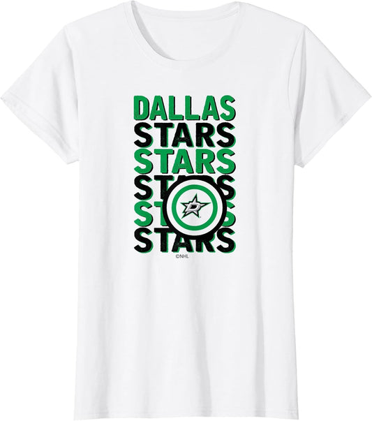 Dallas Stars Repeat White Officially Licensed
