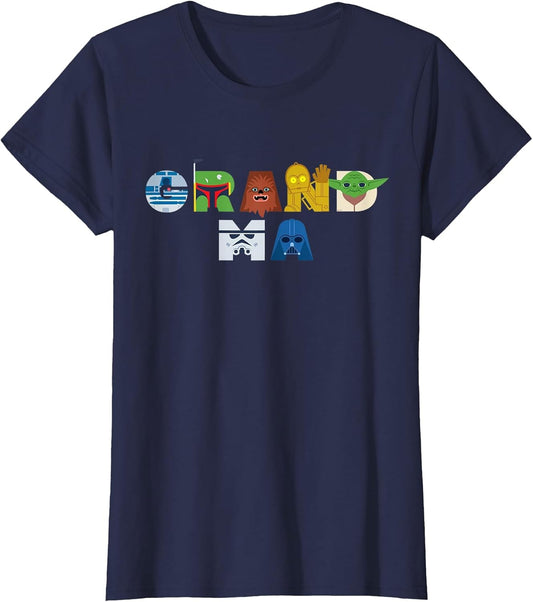 Star Wars Grandma Character Letters Family Trip Matching