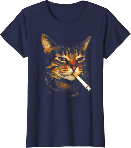 Funny Smoking Cat Cigarette Kitten Meme Stupid Brainrot
