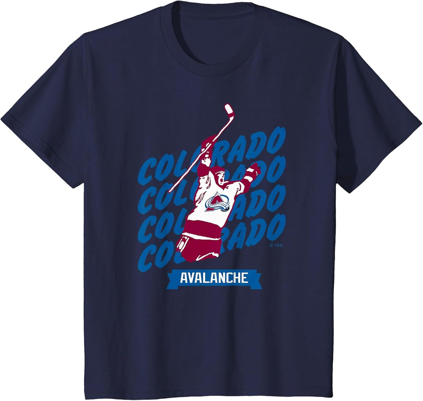 Colorado Avalanche Graffiti Navy NHL Officially Licensed