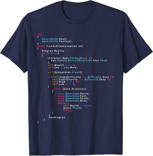 is This The Real Life Coding Programming Shirt Color