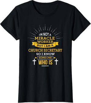 Funny Church Secretary Appreciation T Shirt