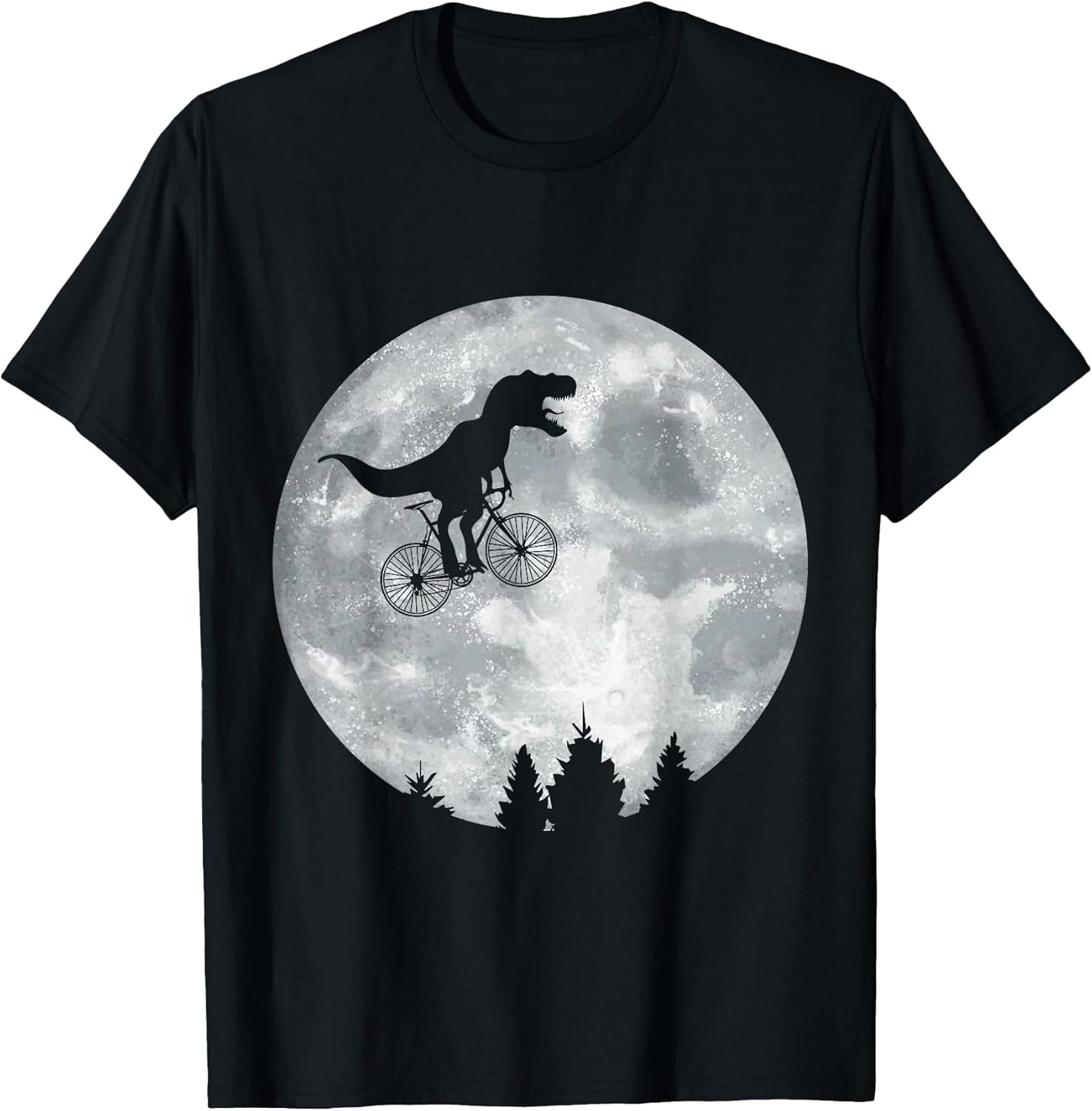 Dino Trex Riding Moon Bike Halloween Lunar Cycling
