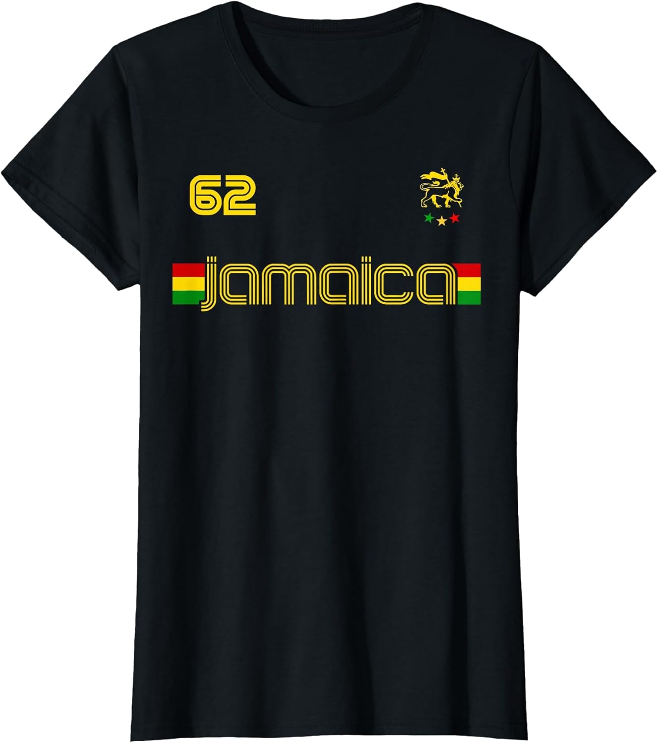 Jamaica 1962 Jersey Judah Lion Shirt Rasta Jamaican Flag