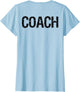Coach on Back for Coaches Soccer Baseball Football