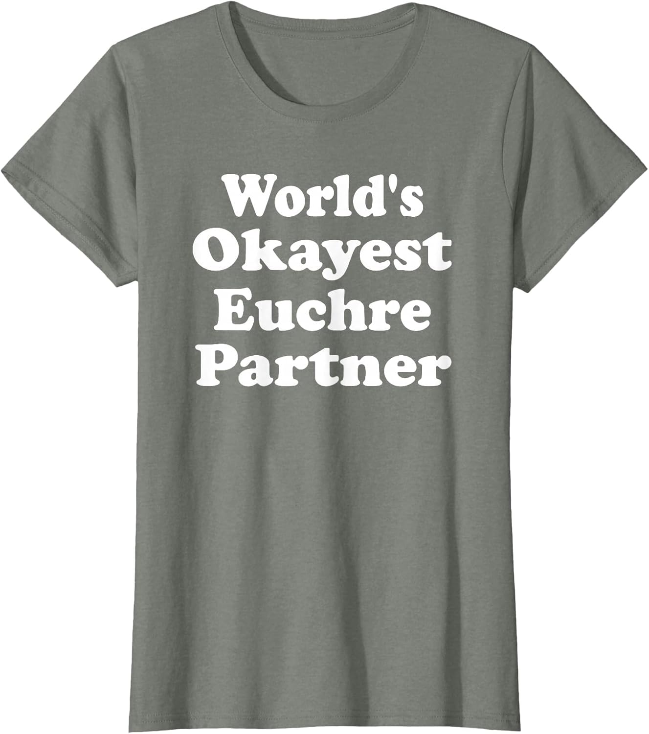 World's Okayest Euchre Partner Cards Funny Sarcastic